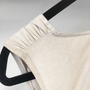 Mini Bebe Beige suede dress.